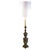 Art Deco Italian Green and Gold Floor Lamp in Bronze and Ceramic, 1930s For Sale - Image 9 of 9