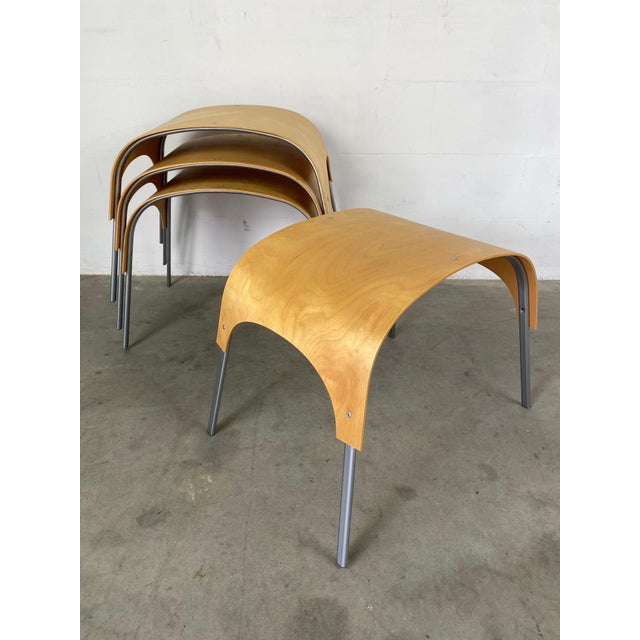 Wood Pochino Stool by Hanspeter Weidmann for Artek, 2000 For Sale - Image 7 of 10