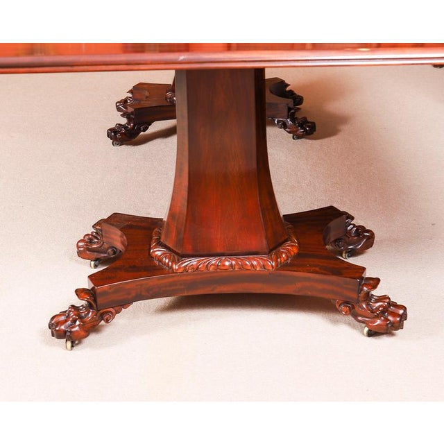 Gold Antique 20th Century George IV Regency Dining Table & Chairs, Set of 13 For Sale - Image 8 of 12