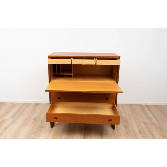 Brown Danish Wooden Highboard by Arne Wahl Iversen For Sale - Image 8 of 18