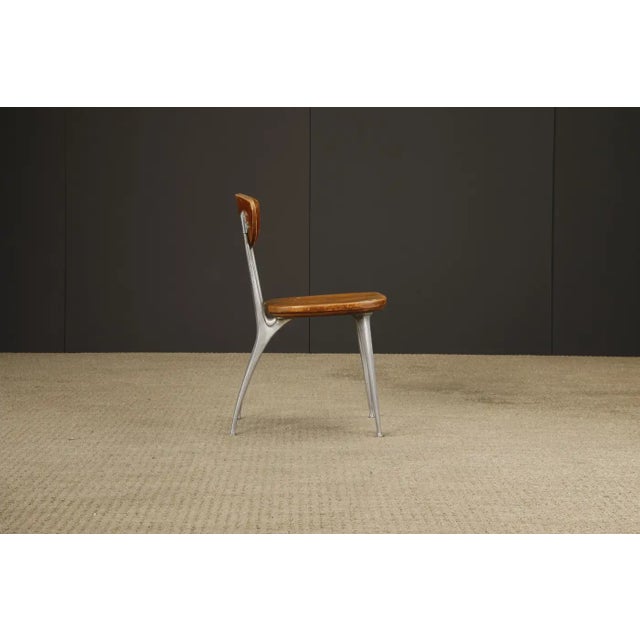 Set of Six Shelby Williams 'Gazelle' Sculptural Aluminum Side Chairs, 1960s For Sale - Image 16 of 18