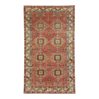 Mid 20th Century Vintage Turkish Oushak Gallery Rug 05'09 X 09'10 For Sale