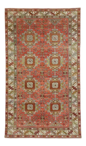 Mid 20th Century Vintage Turkish Oushak Gallery Rug 05'09 X 09'10