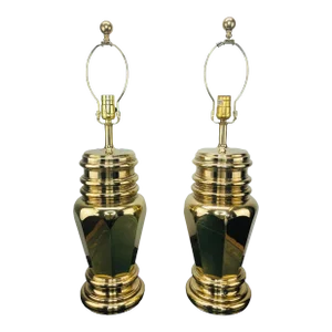 Pair of Vintage Brass Chapman Lamps