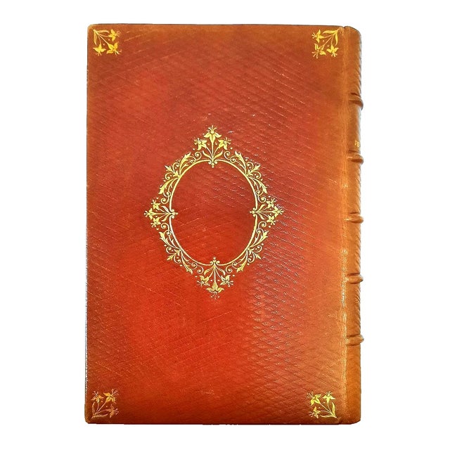 Textile (1862) Unique Fine Binding Christian Devotional Book - Gauffered Fore Edge Antique Illustrated Christian Bible Art For Sale - Image 7 of 18