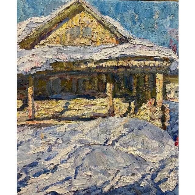 Georgij Moroz, March Sun, Mom and Son, Oil, 1998 For Sale - Image 4 of 6