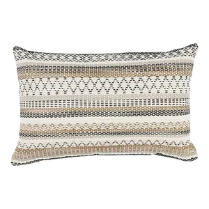 Schumacher Fremont 20" Indoor/Outdoor Pillow in Neutral