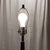 Mid-Century Modern Tall Mid 20th Century Black Glazed Porcelain Table Lamp With Chrome Accent Detail For Sale - Image 3 of 12