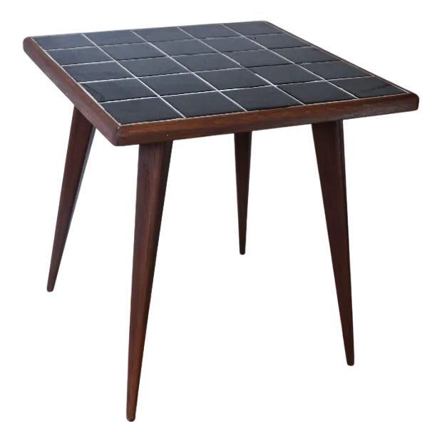 German Coffee Table in Ceramic Tiles, 1950s For Sale