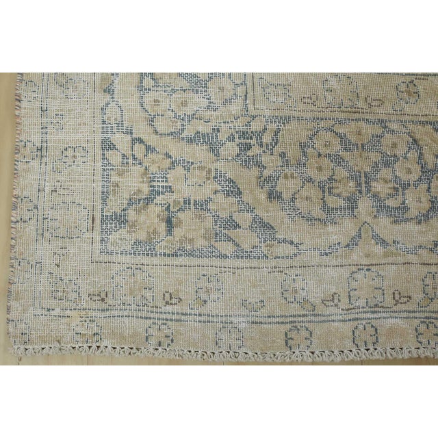 Kerman Rug 8’7” X 12’11” Pink Wool Vintage Distressed Hand-Knotted Carpet For Sale - Image 12 of 15