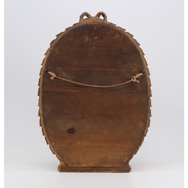 Early 20th Century Small Oval Gilt Composition Wall Mirrors, 1890s, Set of 2 For Sale - Image 14 of 15