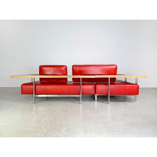 Dono 6100 Corner Sofa in Red Leather from Rolf Benz For Sale - Image 5 of 14