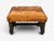 Baroque, Small Footstool, Leather, Turned Walnut, 19th C. For Sale - Image 9 of 12