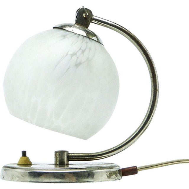 Art Deco Bedside Lamp from Polam, 1950s For Sale - Image 9 of 9