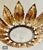 1950s Large Spanish Sunburst Flush Mount in Gilt Metal, 1950 For Sale - Image 5 of 8