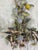Stone Gray Vintage Tole Wall Sconces, a Pair For Sale - Image 8 of 10
