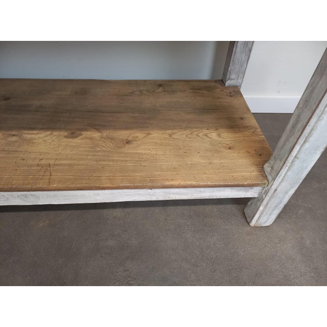 Vintage Weathered Worktable, 1950s For Sale - Image 3 of 18