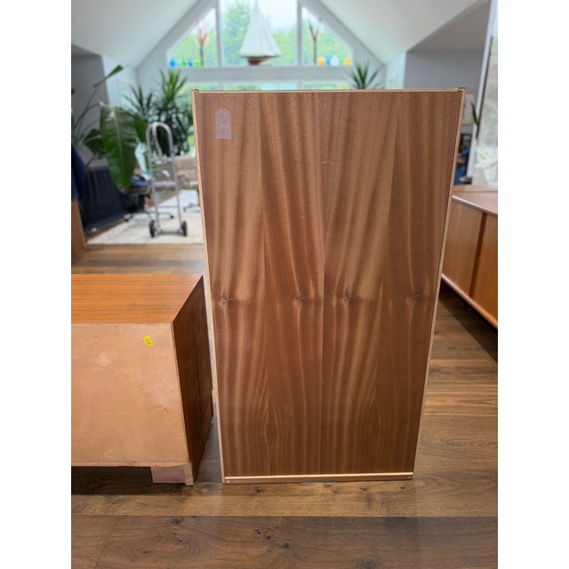 Brown Vintage Danish Modern Carlo Jensen for Hundevad Teak Modular Bookcase With Four-Drawer Chest, Denmark, C. 1960s For Sale - Image 8 of 15