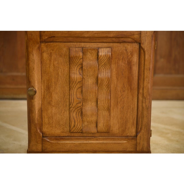 1950s Brutalist Oak Bedside Table, 1950s For Sale - Image 5 of 10