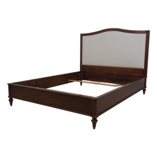 Queen Size Upholstered Panel Headboard French Style Bed For Sale