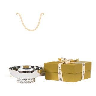 French Silver-Plated Babylone Bowl from Christofle For Sale