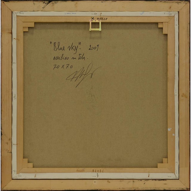 Antonio Minopoli, Blue Sky, Acrylic on Canvas, 2009 For Sale - Image 10 of 11