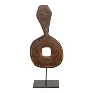Antique Patinated Churn Handle From Nepal