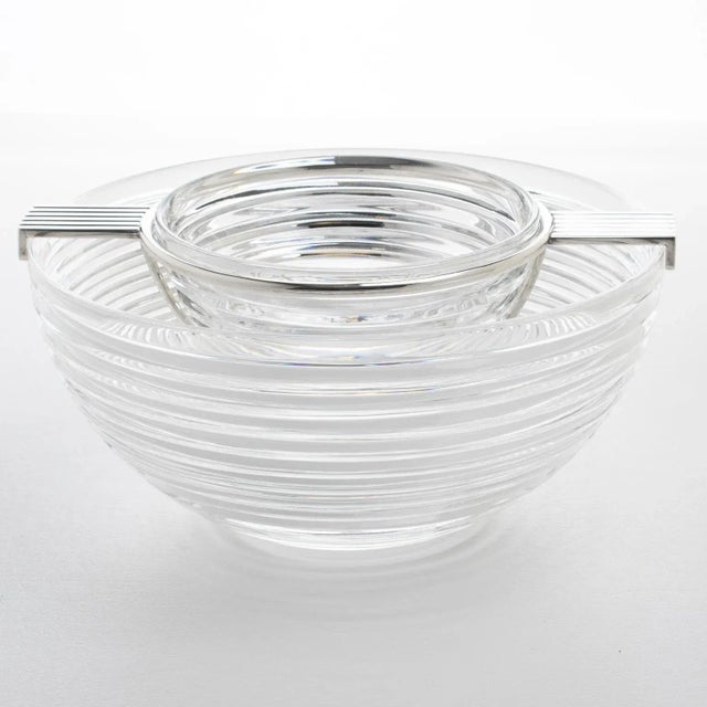 This elegant caviar serving bowl or dish from Riedel's Mesa collection was crafted in Italy during the 1980s. Its sleek...