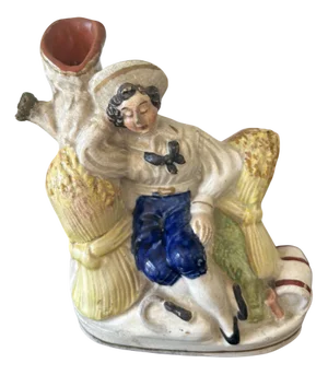 Antique Victorian Staffordshire Flatback Figure, 1860