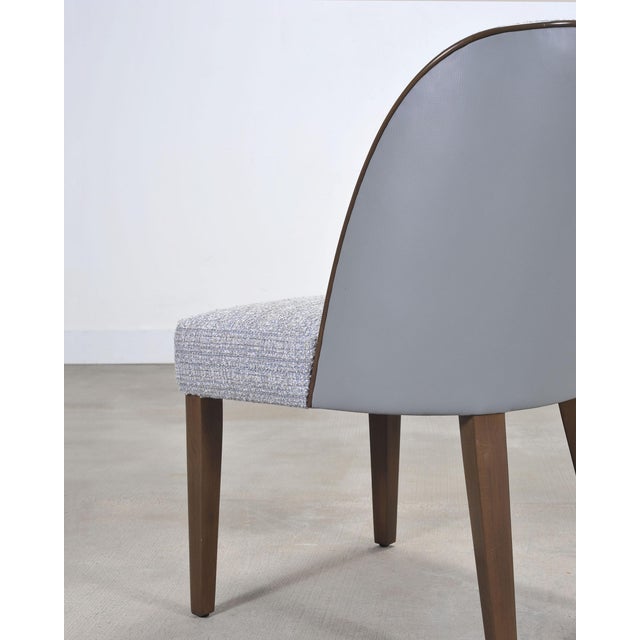 Set of Six A. Rudin No. 807 Walnut Bouclé Gondola Dining Chairs For Sale - Image 17 of 18