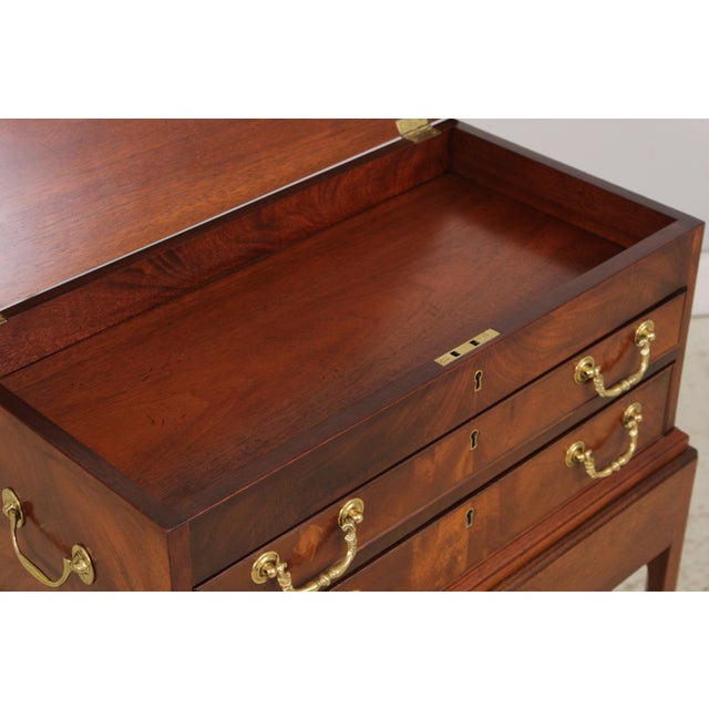 Baker Colonial Williamsburg Mahogany Silver Chest For Sale - Image 9 of 17
