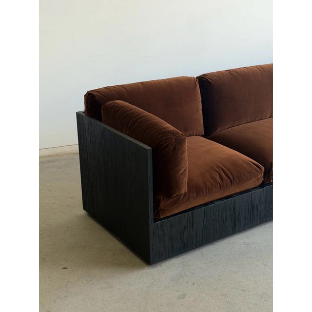 Cantabria Modular Sofa- Ebonized Oak Upgrade For Sale - Image 4 of 11