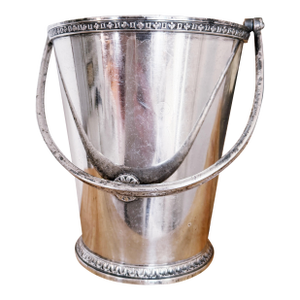 1920s Silver Plated Ice Bucket From the Roosevelt Hotel Nyc
