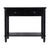 Flagstaff 36 in. W Rectangular Wood 2 Drawer Console Table with Lower Open Shelf, Washed Black For Sale In Chicago - Image 6 of 11