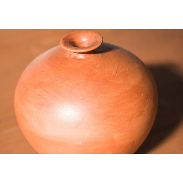 Ceramic Minimalist Organic Shapes Terracotta Vases, 1990s, Set of 2 For Sale - Image 7 of 11