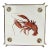 French Majolica Trivet Lobster Gien Circa 1940 For Sale