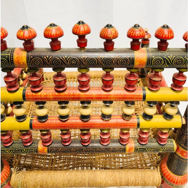 Early 20th Century Vintage Tribal Chair For Sale - Image 5 of 11