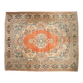 Vintage Distressed Arak Carpet - 10'11" x 13'6" For Sale