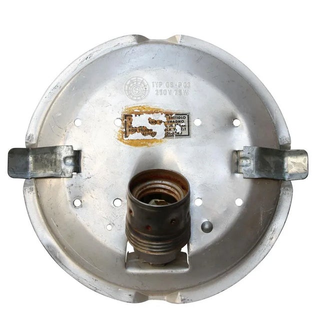 Glass Vintage Wall Light in White Opaline Glass For Sale - Image 7 of 9