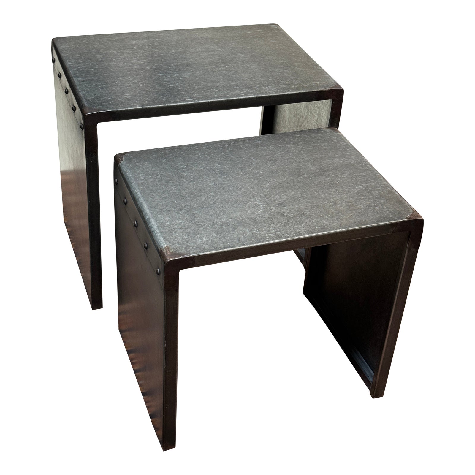 Restoration Hardware Industrial Rivet Nesting Tables Chairish