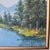 American VTG 85' Mountain Lake Landscape Painting on Canvas Signed Original 12x16" Framed For Sale - Image 3 of 16