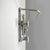 Italian Art Deco Aluminum Wall Coat Rack with Mirror and Upper Shelf, 1940s For Sale - Image 3 of 18