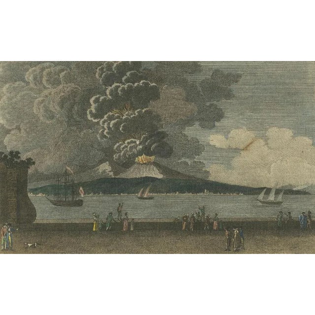 Late 18th Century Johann Ludwig Bertuch, Mount Vesuvius Eruptions, 1798, Engravings on Paper, Set of 2 For Sale - Image 5 of 7