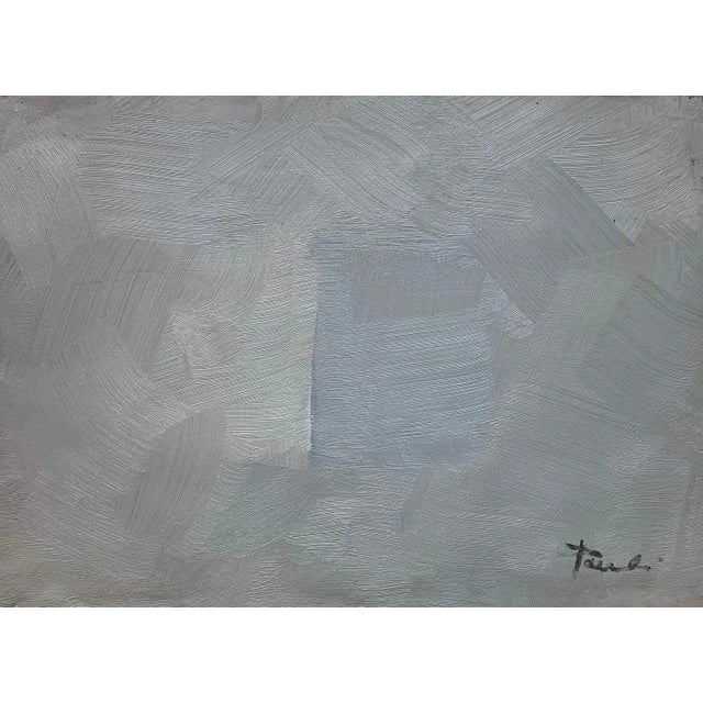 Oil on canvas in a little white c-us box Size with frame: 23,5x32x5 cm This piece is attributed to the mentioned...
