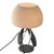 White Space Age Mushroom Table Lamp in White with Satin Glass Shade and Metal Base For Sale - Image 8 of 8