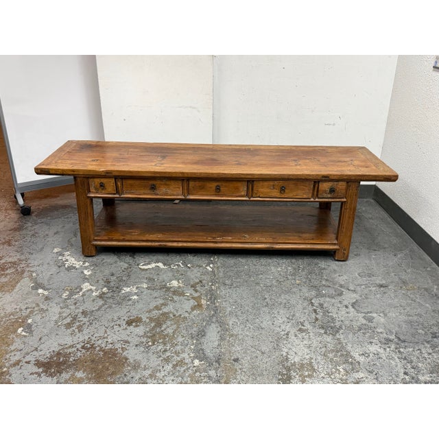 Antique Chinese Altar Table + Drawers For Sale - Image 10 of 12