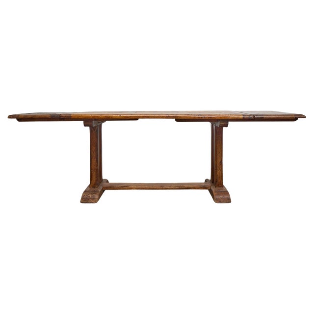 Brown 19th-Century French Fruitwood Extension Dining Table With Two Leaves For Sale - Image 8 of 11