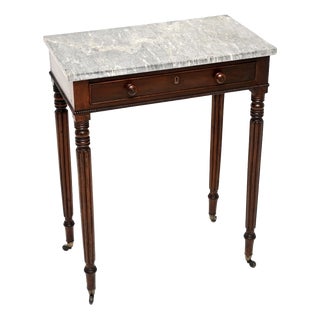 Antique Regency Period Marble Top Side Table, 1815 For Sale