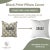 Not Yet Made - Made To Order Fabdivine Linen Blend Decorative Throw Floral Pillow Cover, Samrat- 18x18 Inch For Sale - Image 5 of 5