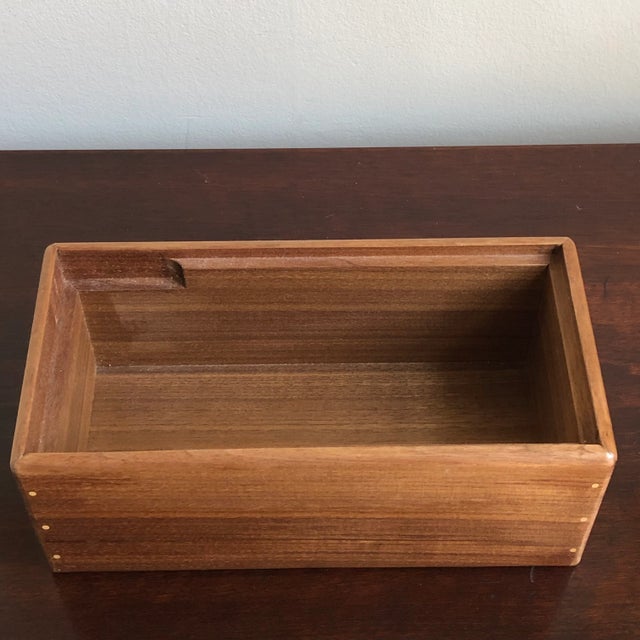Artisan Crafted Mixed Wood Decorative Box For Sale - Image 10 of 12